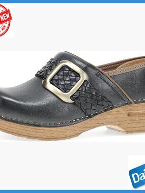 Leather Clogs with Arch Support, Slip-On Work Shoes, All-Day Comfort